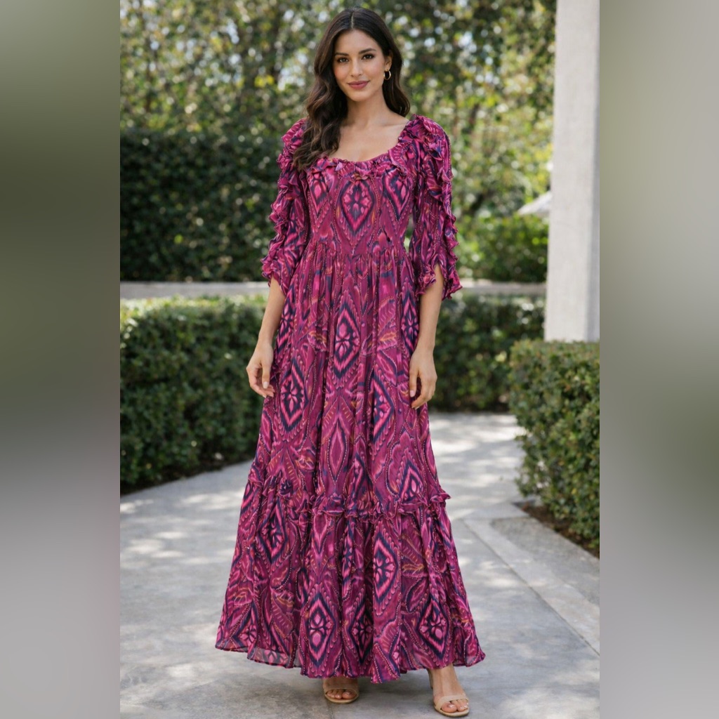 Farm Rio Gorgeous Beaded DressGown Brand New With Tags